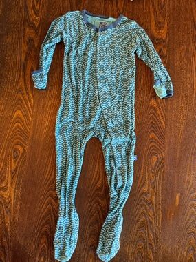 Kickee Pants Teal Pajamas